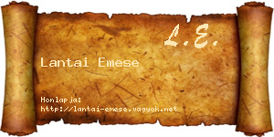 Lantai Emese névjegykártya