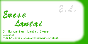 emese lantai business card